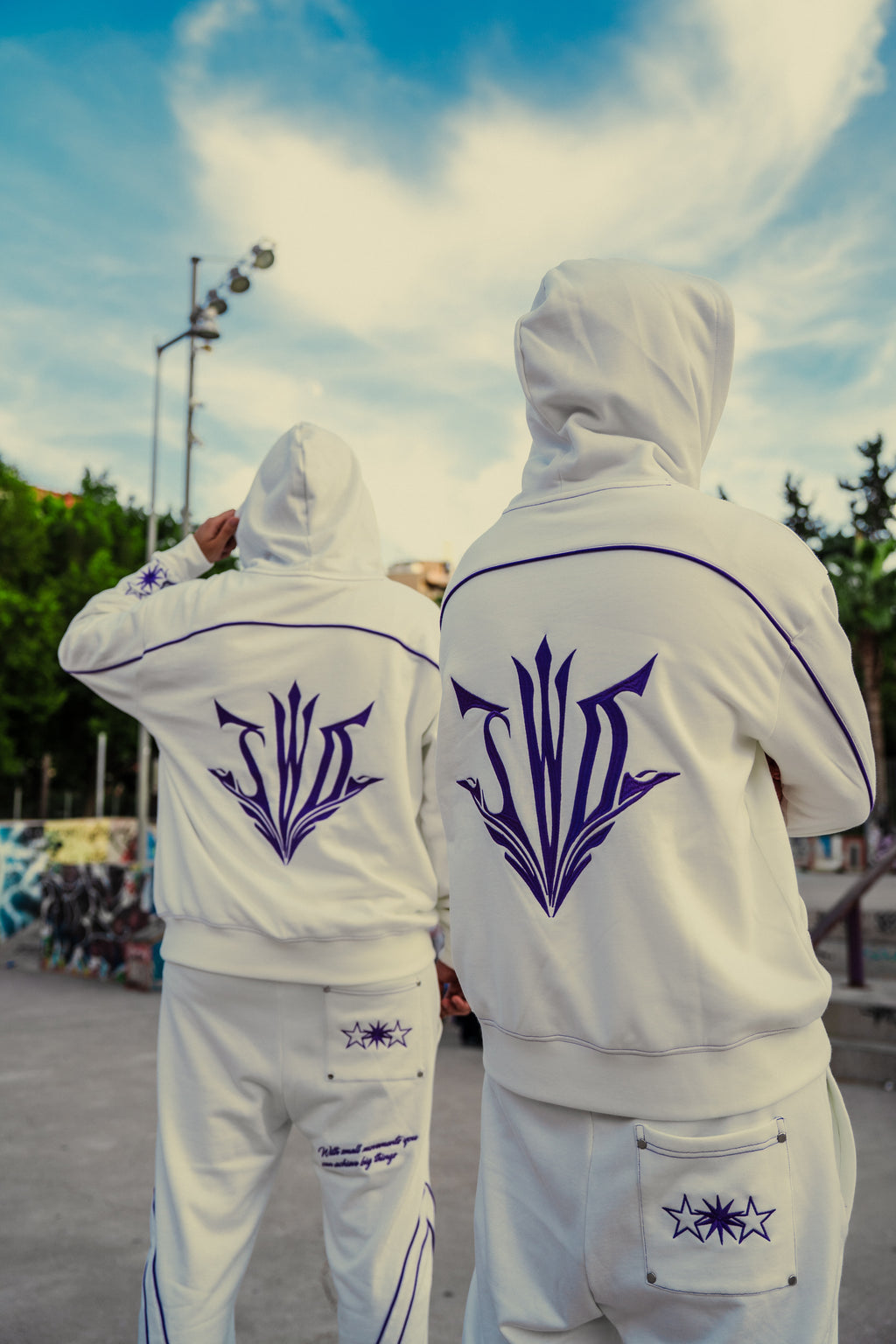 SAINTS & SINNERS HOODIE WHITE