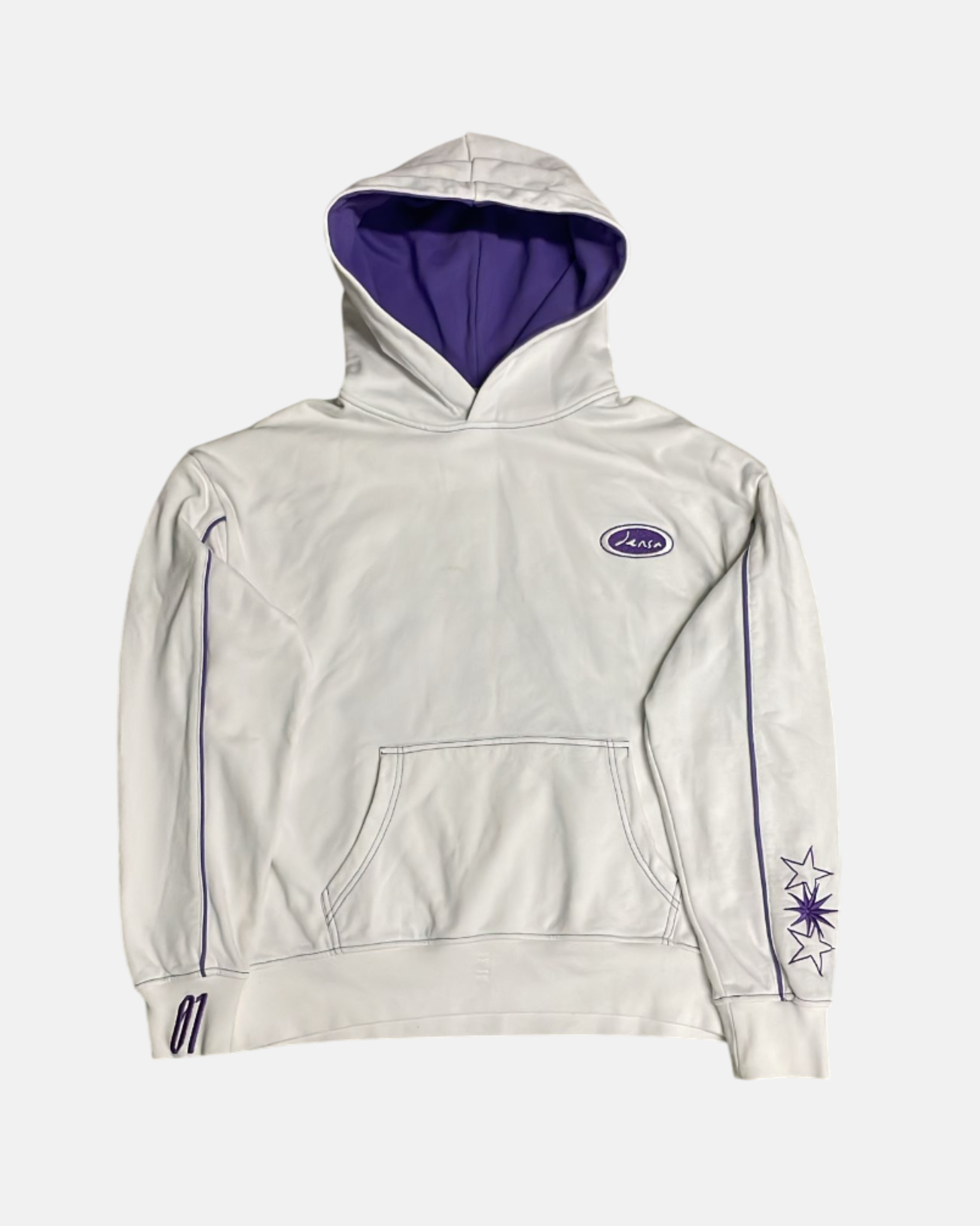 SAINTS & SINNERS HOODIE WHITE